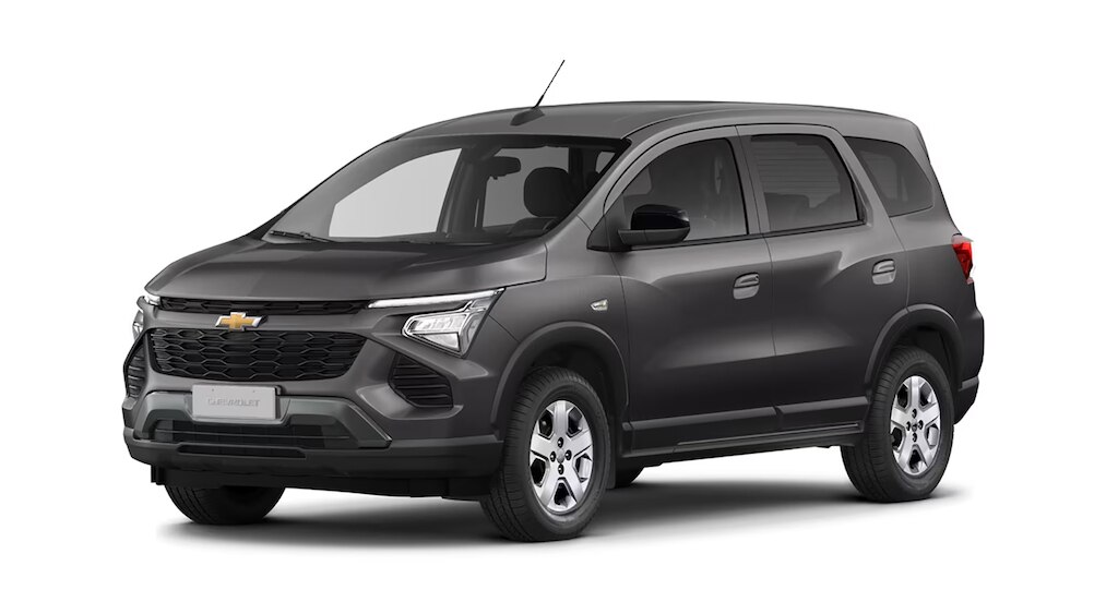 Conheça o novo Chevrolet Spin 2027 na versão 1.8 AT e na cor Cinza Âmbar