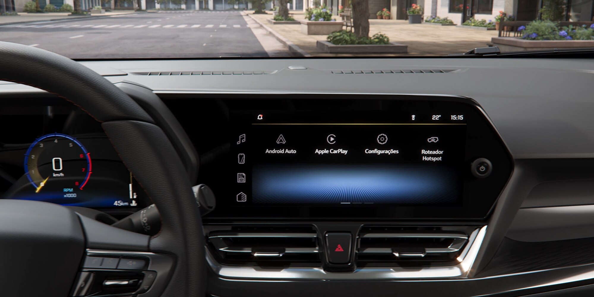 Confira o painel do Chevrolet Spin 2027